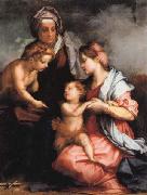 Madonna and Child wiht SS.Elizabeth and the Young john, Andrea del Sarto